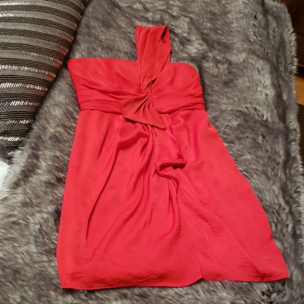 BCBG - One shoulder red dress - Size 6